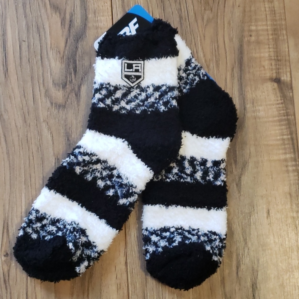 New NHL FBF Originals LA Kings Soft Ankle Socks MD